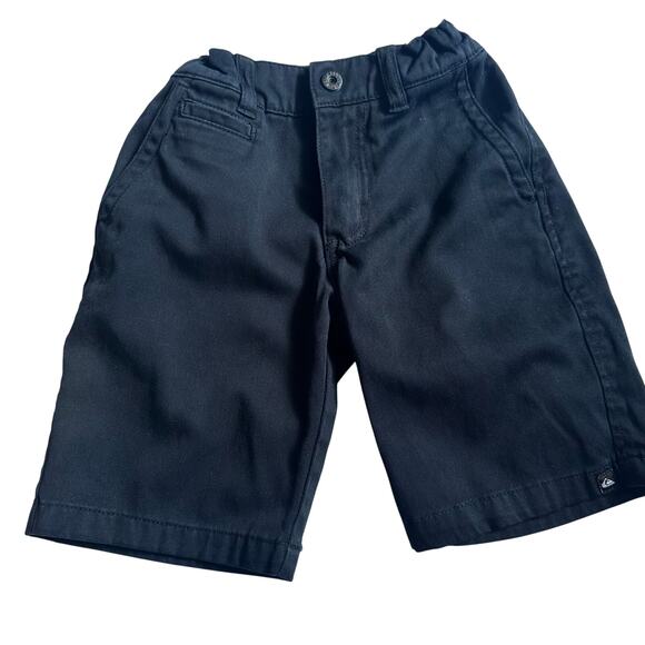 Quiksilver Black Chino Shorts - Boys Size 5 - Excellent - Picture 1 of 5